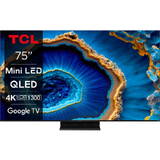 Televizor TCL Smart TV QLED Mini LED 75C805 Seria C805 189cm gri-negru 4K UHD HDR