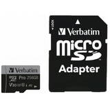 Card de Memorie VERBATIM MicroSD 256GB SDHC Pro Class 10 + Adapter