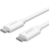 Cablu de date CTC100M-20-WH, USB-C - USB-C, 2m, White