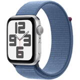 Smartwatch Apple Watch SE GPS 44mm Silver Aluminium Case with Winter Blue Sport Loop