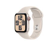 Smartwatch Apple Watch SE GPS + Cellular 40mm Starlight Aluminium Case with Starlight Sport Band - M/L