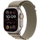 Smartwatch Apple Watch Ultra 2 GPS + Cellular, 49mm Titanium Case with Olive Alpine Loop - S