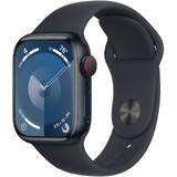 Smartwatch Apple Watch Series 9 GPS + Cellular 41mm Midnight Aluminium Case with Midnight Sport Band - S/M