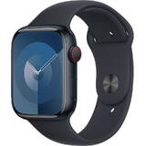 Smartwatch Apple Watch Series 9 GPS + Cellular 45mm Midnight Aluminium Case with Midnight Sport Band - S/M