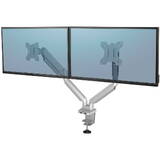 Ergonomics arm for 2 monitors - Platinum series, silver