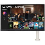 Monitor LG VA LED 31.5" 32SQ780S-W, Ultra HD (3840 x 2160), HDMI, Pivot, webOS, Boxe (Alb)