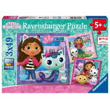 Puzzle Ravensburger 3x49 Piese Gabbys Dollhouse