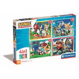 Puzzle Clementoni 4in1 Super Color Sonic
