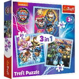 Puzzle Trefl 3in1 Mighty Pups Paw Patrol