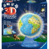 Puzzle Ravensburger 188 Piese 3D Illuminated Globe
