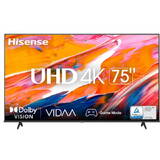 Televizor Hisense LED Smart 75A6K, Ultra HD 4K, HDR, 189cm