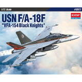 Figurina Academy Plane USN F/A-18F VFA-154 Black Kinghts 1/72