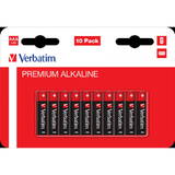 Baterii VERBATIM AAA (R3), 1.5V alcalina, 10 buc., "49874"