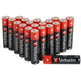 Baterii VERBATIM AAA (R3), 1.5V alcalina, 20 buc., "49876"