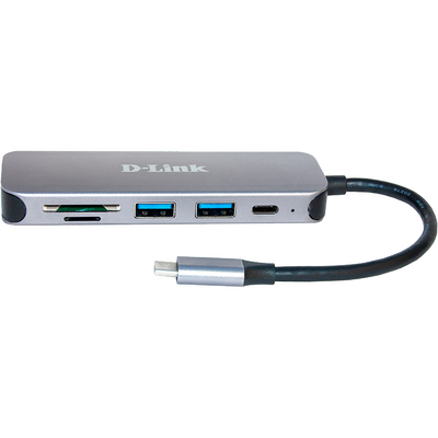 Hub USB D-Link DUB-2325/E 5-IN-1 USB-C + CARD READER