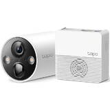 Tapo C420S1, 1 camera Smart cu acumulator, 2K QHD, Night Vision Full Color, Two-Way Audio, montare fara cabluri, alarma luminoasa si sonora, protectie IP65
