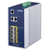 IP30 Industrial 8* 100/1000F SFP + 2*10/100/1000T Full Managed