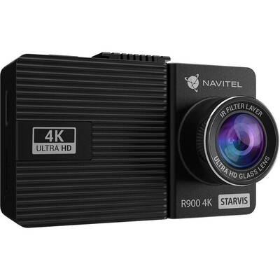 Camera Auto NAVITEL R900 4K, Filmare infrared, senzor SONY 415 STARVIS, rezolutie 3840*2160P 30fps, USB-C, G-sensor, Inregistrare cu sunet, Difuzor, Inregistrare in bucla pe microSD pana la 256GB, Suport parbriz cu alimentare integrata 12-24V