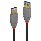 Cablu LY-36760, USB 3.0 female - USB 3.0 male, 0.5m, Black