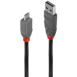 Lindy Cablu de date LY-36735, USB 2.0 - micro USB, 5m, Black