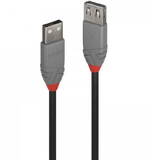 Lindy Cablu LY-36705, USB 2.0 male - USB 2.0 female, 5m, Black