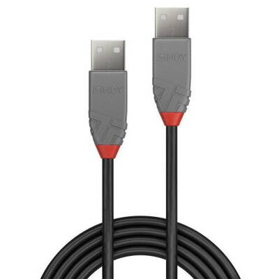 Lindy Cablu LY-36701, USB 2.0 - USB 2.0, 0.5m, Black