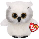 Jucarie de Plush Meteor Beanie Boos - Owl white Austin 15 cm