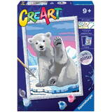 Jucarie Educativa Ravensburger Coloring book CreArt for children A polar bear