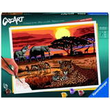 Jucarie Educativa Ravensburger CreArt coloring book for children African landscape