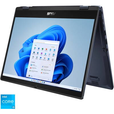 Ultrabook Asus 14'' ExpertBook B3 Flip B3402FBA, FHD Touch, Procesor Intel Core i3-1215U (10M Cache, up to 4.40 GHz, with IPU), 8GB DDR4, 512GB SSD, GMA UHD, Win 11 Pro Education, Star Black
