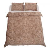 Lenjerie de pat pentru 2 persoane HR-VELVET3-DST, catifea, king size, 3 piese, model Dust