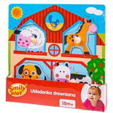Puzzle Smily Play Wooden Farm with holders