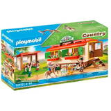 Set Jucarii PLAYMOBIL Figures set Country 70510 Camping with ponies and trailer