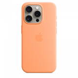 Husa GSM Apple Silicon with MagSafe for iPhone 15 Pro - orange sorbet