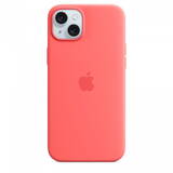 Silicone with MagSafe for iPhone 15 Plus - guava