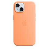 Husa GSM Apple Silicone with MagSafe for iPhone 15 - orange sorbet
