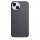 FineWoven with MagSafe for iPhone 15 - Negru