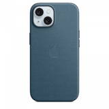 Husa GSM Apple FineWoven with MagSafe for iPhone 15 - pacific blue