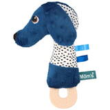 Jucarie Bebelus Hencz Toys Squezze Jami dog with te ether heavy blue