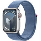 Smartwatch Apple Watch Series 9 GPS + Cellular 41mm Silver Aluminium Case with Winter Blue Sport Loop