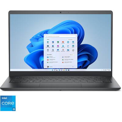 Laptop Dell 14'' Vostro 3430, FHD, Procesor Intel Core i5-1335U (12M Cache, up to 4.60 GHz), 8GB DDR4, 256GB SSD, Intel Iris Xe, Win 11 Pro, Carbon Black, 3Yr ProSupport