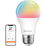 Bec LED RGB inteligent LB1 Color, Wi-Fi, E27, 8W, 806 lm, lumina alba si colorata, clasa energetica F