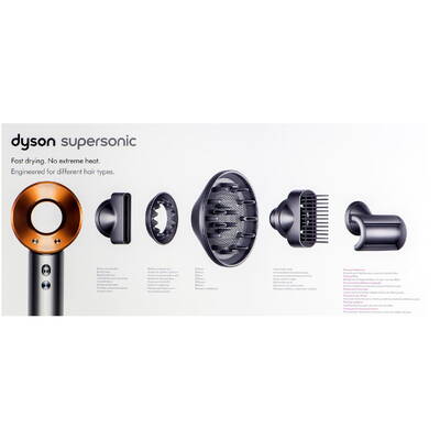 Dyson Uscator de par Supersonic HD07, 1600W Fuchsia, Nickel/Copper