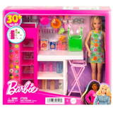 Papusa MATTEL Barbie Ultimate Pantry & Doll Playset with 30+ Food-Themed Pieces