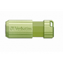 Memorie USB VERBATIM PinStripe, 128GB, USB 2.0, Verde