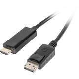 LANBERG Cablu DisplayPort v.1.1 la HDMI, 5 m, CA-DPHD-10CC-0050-BK