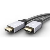 Cablu HDMI 2.0, mufe metalice, 3m, 4K@60Hz