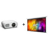 Pachet proiectie Home Cinema cu Videoproiector EPSON EH-TW7000, 4K PRO si Ecran electric EliteScreens ELECTRIC110XH