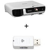 Videoproiector Epson EB-W06, WXGA 1280 x 800, 3700 lumeni cu Adaptor wireless ELPAP11