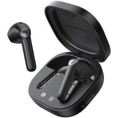 Casti Bluetooth Casti Bluetooth Soundpeats TrueAir 2 Negru- desigilat